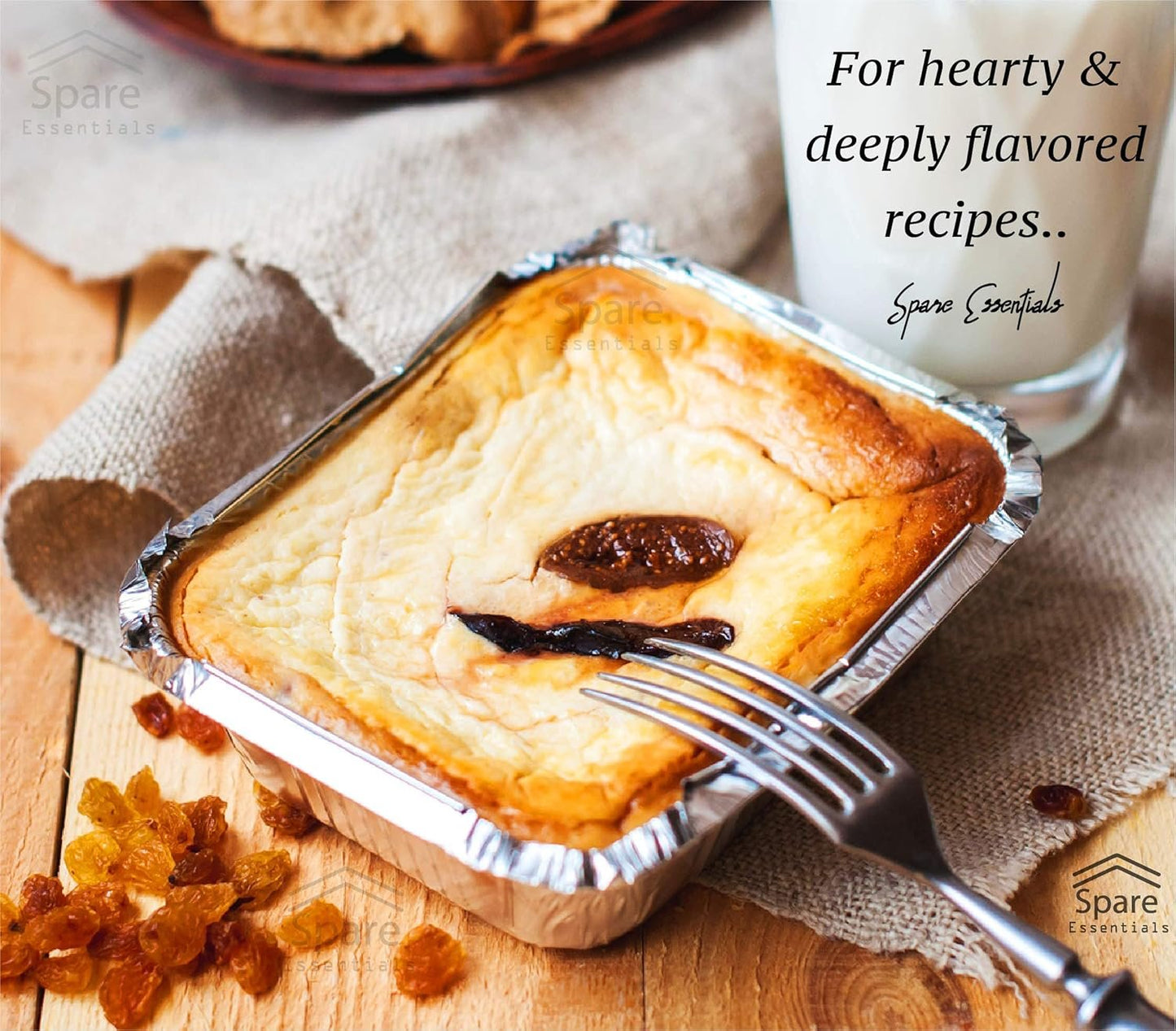 55 PACK - Aluminum Foil Pan Containers with Lids Take Out Pans Food Containers Disposable Easy Pack From Spare – 1Lb Capacity 5.5" x 4.5" x 1.9" – SMALL Size