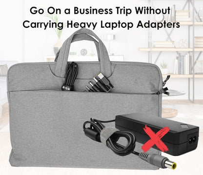 USB C to DC Adapters 10PCS Power Plug Kit, Universal Charger Supply 100W PD Power Cable & 5.5x2.1mm Round Barrel Jack for Sony Toshiba Samsung Acer Asus Lenovo Dell HP Laptop Charging Connector Tips