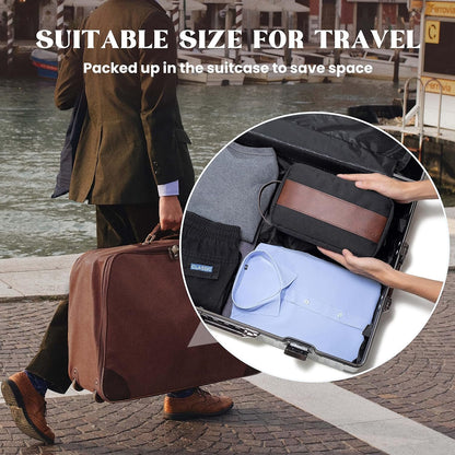 Vorspack Toiletry Bag for Men - Large Dopp Kit for Travel Water Resistant Travel Bag for Toiletries Accessories Lightweight Toiletries Bag - Black, Black, Medium
