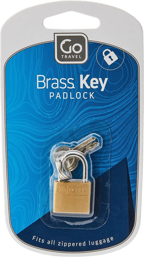 Go-Travel Luggage Lock, Brass, 20 mm