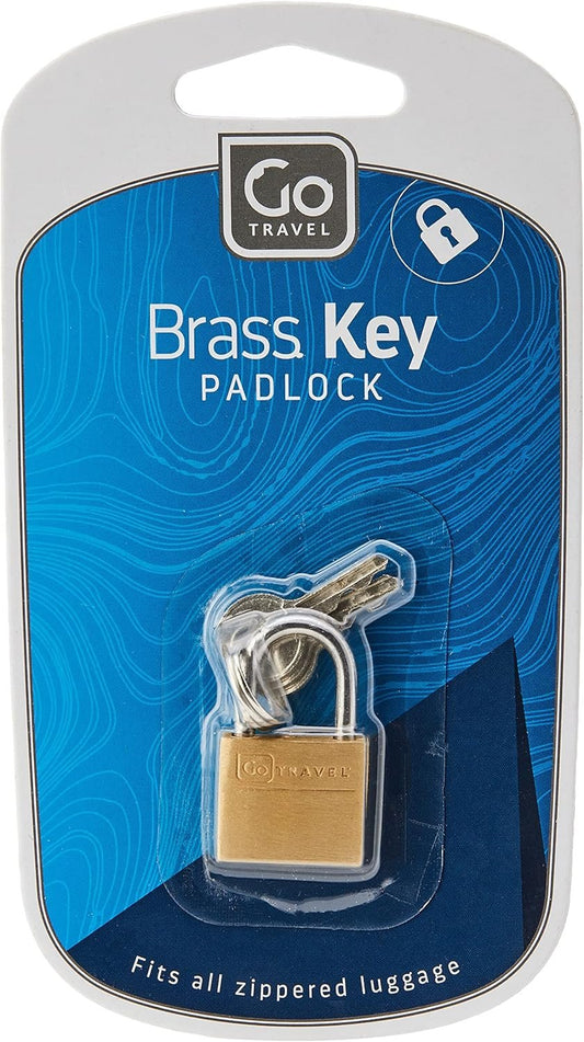 Go-Travel Luggage Lock, Brass, 20 mm