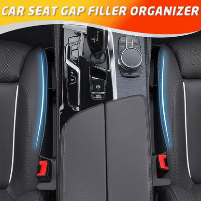 2PCS Car Seat Gap Filler Organizer,Multifunctional Car Gap Fillers with USB and Phone Holder,Auto Interior Accessories,Universal Car Seat Storage Organizer Between Seats for Phone,Keys (Black)