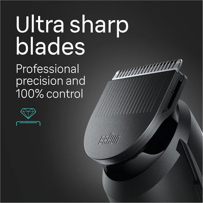 Braun All-in-One Style Kit Series 5 5471, 100% Waterproof 8-in-1 Beard & Body Trimmer for Manscaping, 80-minute Battery Cordless Runtime