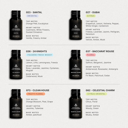 AromaPlan Home Luxury Scents, Hotel Premium Collection Set- 5 Star Hotel Collection- Natural, Non-Toxic Cold Air Diffuser Oil - Gift Ready, Diffuser Oils Scent (6 Pack/ 0.85 fl.oz (25 ml)