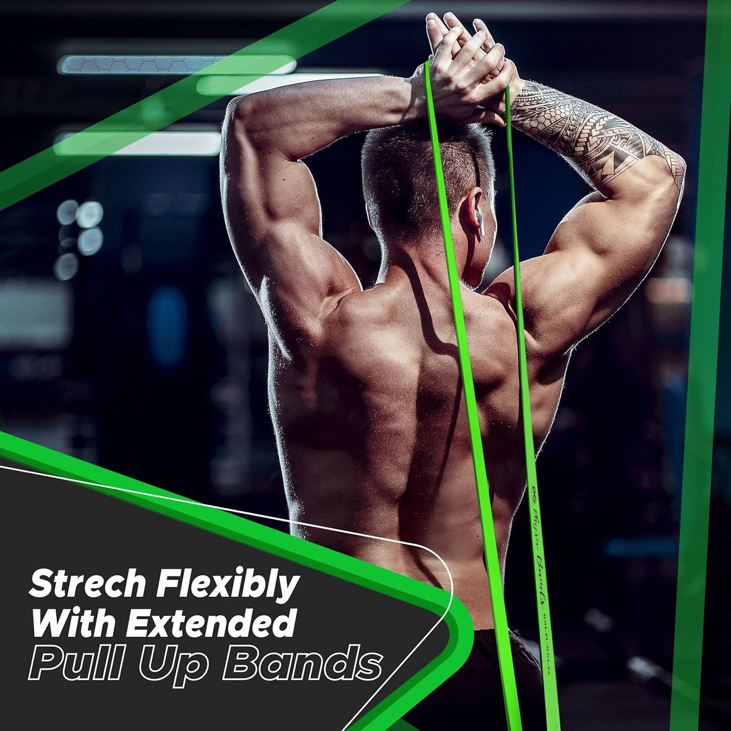 Physix Pull Up Assistance Bands - Looped Resistance Bands, Workout Rubber Bands for Exercise HIIT Muscle Toning Stretching Powerlifting Physical Therapy Pilates Yoga (1 Band, w/eGuide)