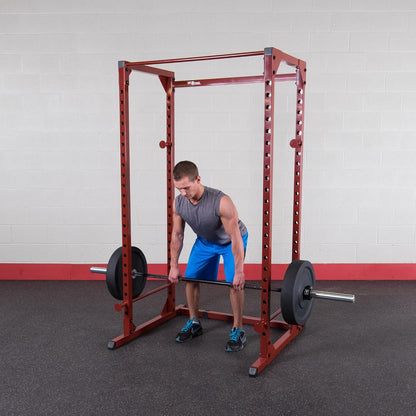 Best Fitness Power Rack, Red