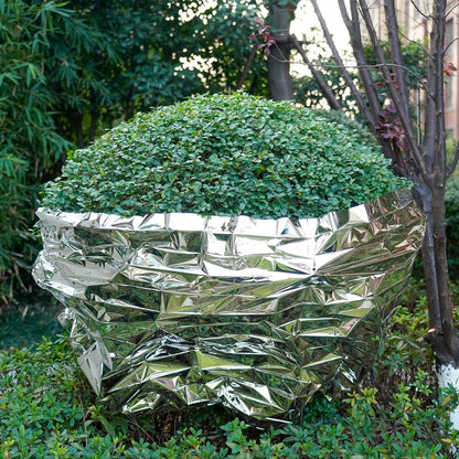 Plant Growth Mylar Films High Reflective Mylar Film Garden Greenhouse Covering Foil Sheets for First Aid Blanket Growth Room Camping Simple Tent,82.6 x 51.2 Inch(6 Pieces)