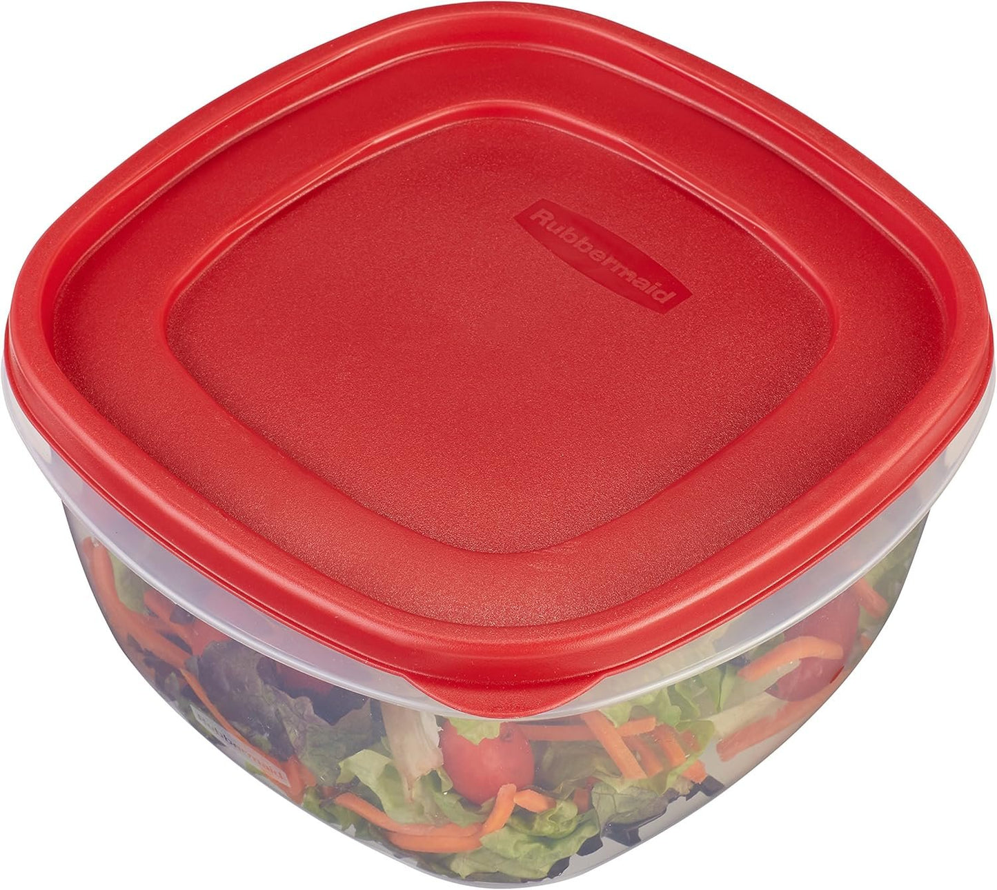 Rubbermaid EasyFindLids Food Storage Container, 3.3 L (14 Cup), Racer Red, 1 Pack