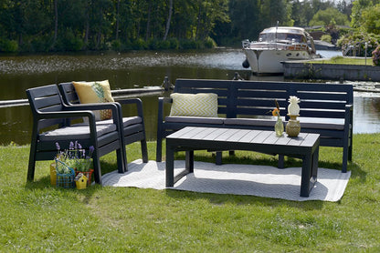 Keter Lyon Adjustable Table, 116 cm x 71.5 cm x 66 cm Size, Graphite