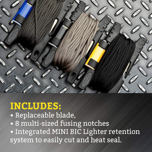 Spool Tool-Paracord Holder Spool Survival Kit (Holds 100ft of 550 Paracord) Made in USA