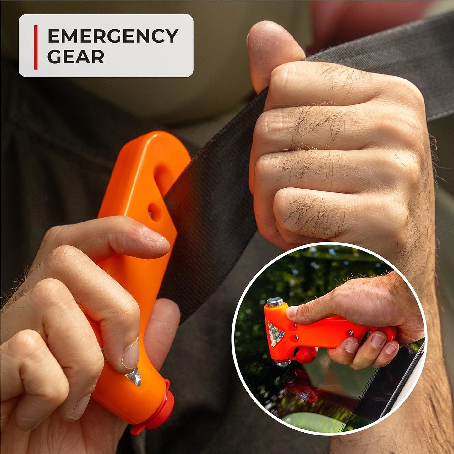 Thrive Roadside Emergency Car Kit - Automotive Safety Travel Tool Kit w/Vehicle Jumper Cables and Mini First Aid Kit - Truck, SUV & Car Essentials for Women and Men (Square Bag)