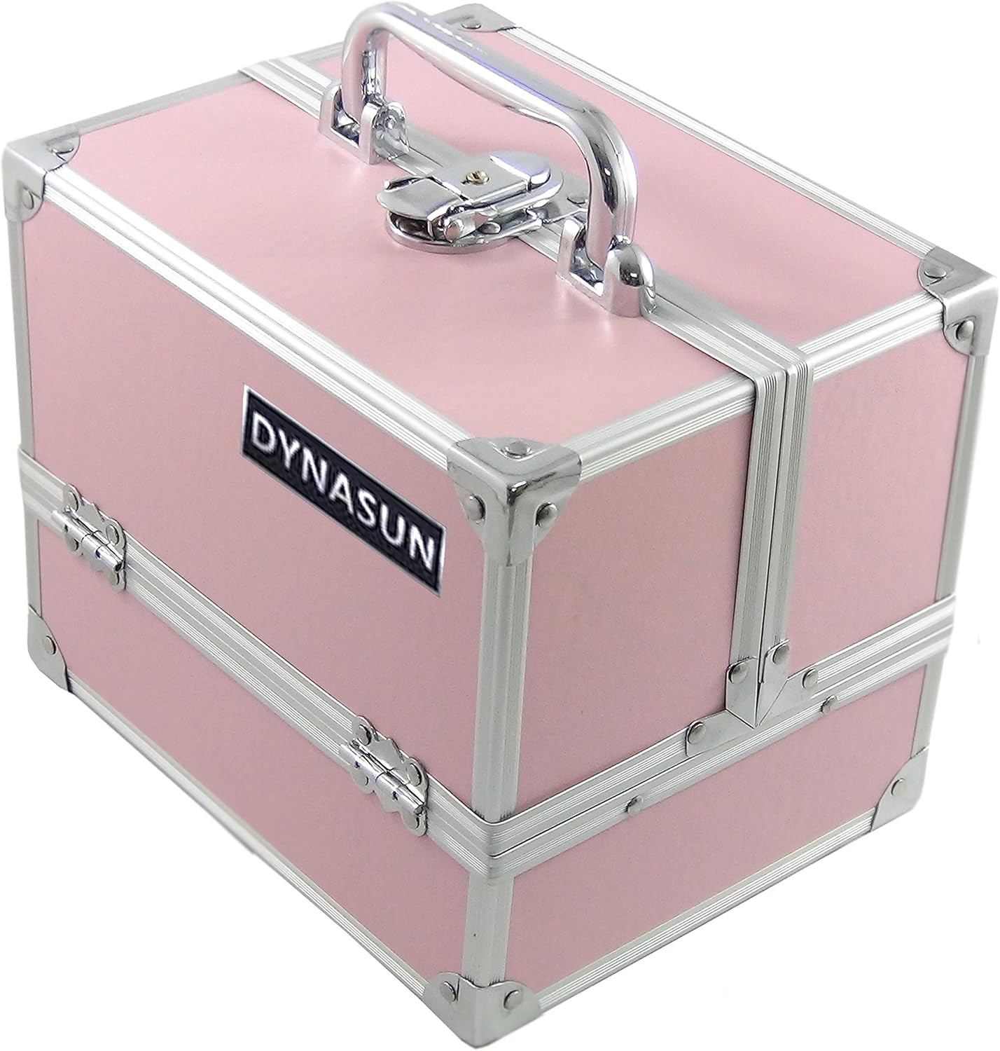 DynaSun BS35 Beauty Case Make Up Nail Art Jewellery Holder, Pink, pink, Travel Beauty Cases