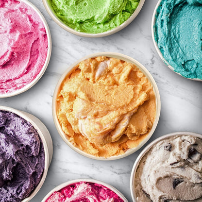 BALCI - Premium Ice Cream Container (2 Pack - 1 Quart Each) Perfect Freezer Storage Tubs with Lids for Ice Cream, Sorbet and Gelato! (Blue)