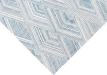 Dainty Home Diamonds Blue Heat Resistant Table Placemats - Durable, Anti-Slip, Eco-Conscious, Easy to Clean Polyester Blend - Excellent Decoration for Modern Homes - 12" x 18" Placemats Set of 6