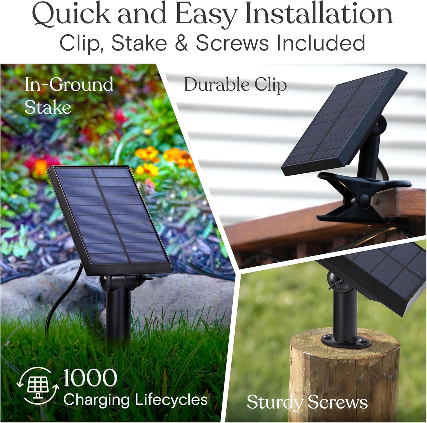 Brightech Ambience Pro Solar Powered Outdoor String Lights - Commercial Grade Patio Lights with 27 Ft Edison Bulbs - Shatterproof LED Solar String Lights - 1W LED, Warm White Light