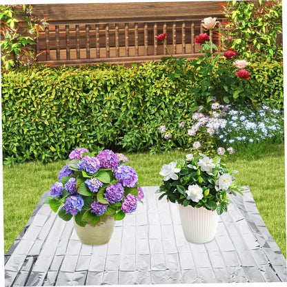 3Pcs Green House Plastic Covering 5x7ft Reflective Greenhouse Plastic Sheeting Tear-Resistant Emergency Blanket for Plants Grow Room Camping Simple Tent