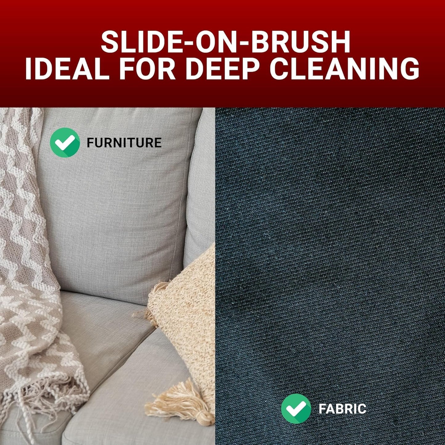 Broan-NuTone by Drainvac CT160G Upholstery Brush for Furniture – Central Vacuum Accessories, Natural Bristles for Deep Cleaning, Durable Build, Compatible with Most Wands