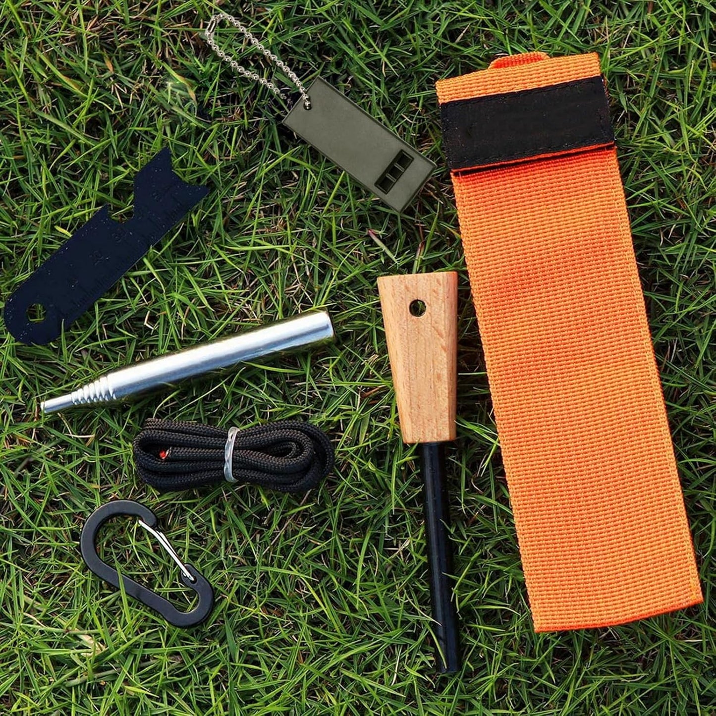 VANANA 8 in1 Camping Outdoor Survival Tool Self-Rescue First Aid Equipment Emergency Set