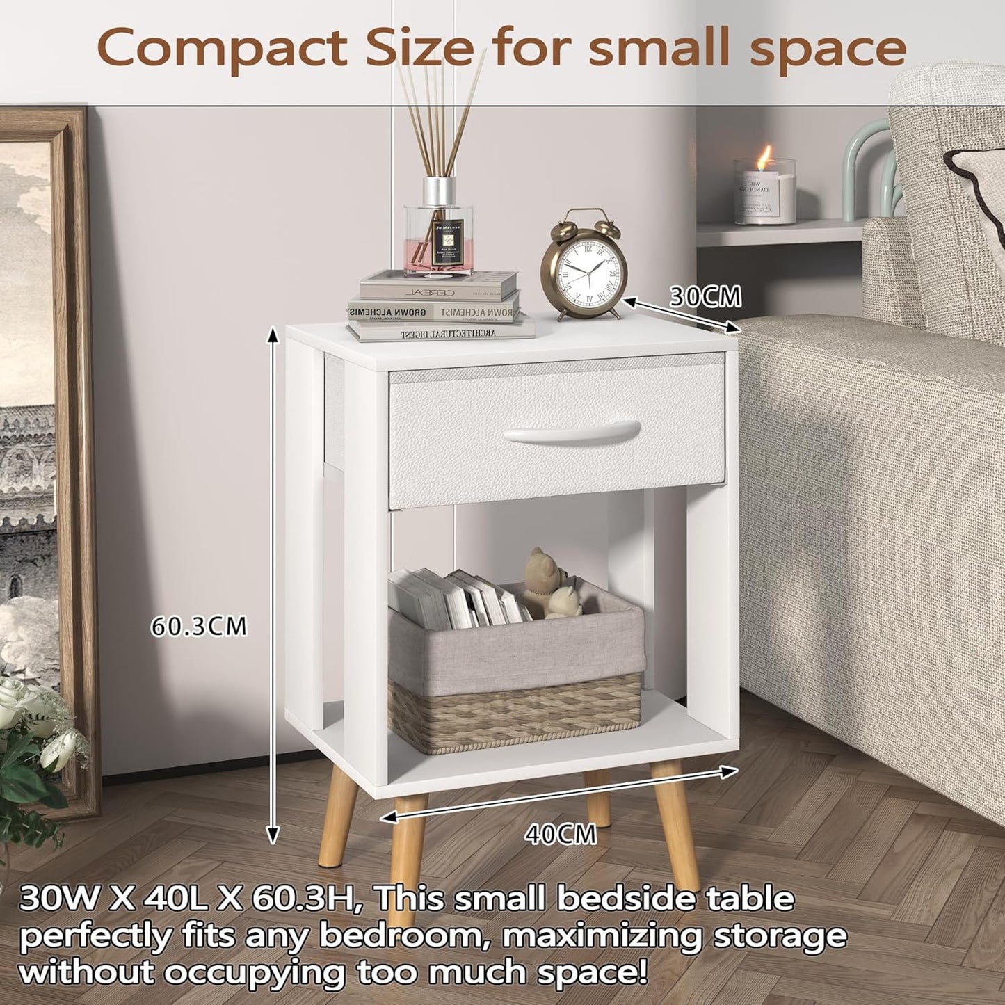 OYRREU Bedside Table Bedside Table Bedside Table Bedside Table Bedside Table Bedroom Bedside Table Small Set of 2 Bedside Table Furniture with Drawers