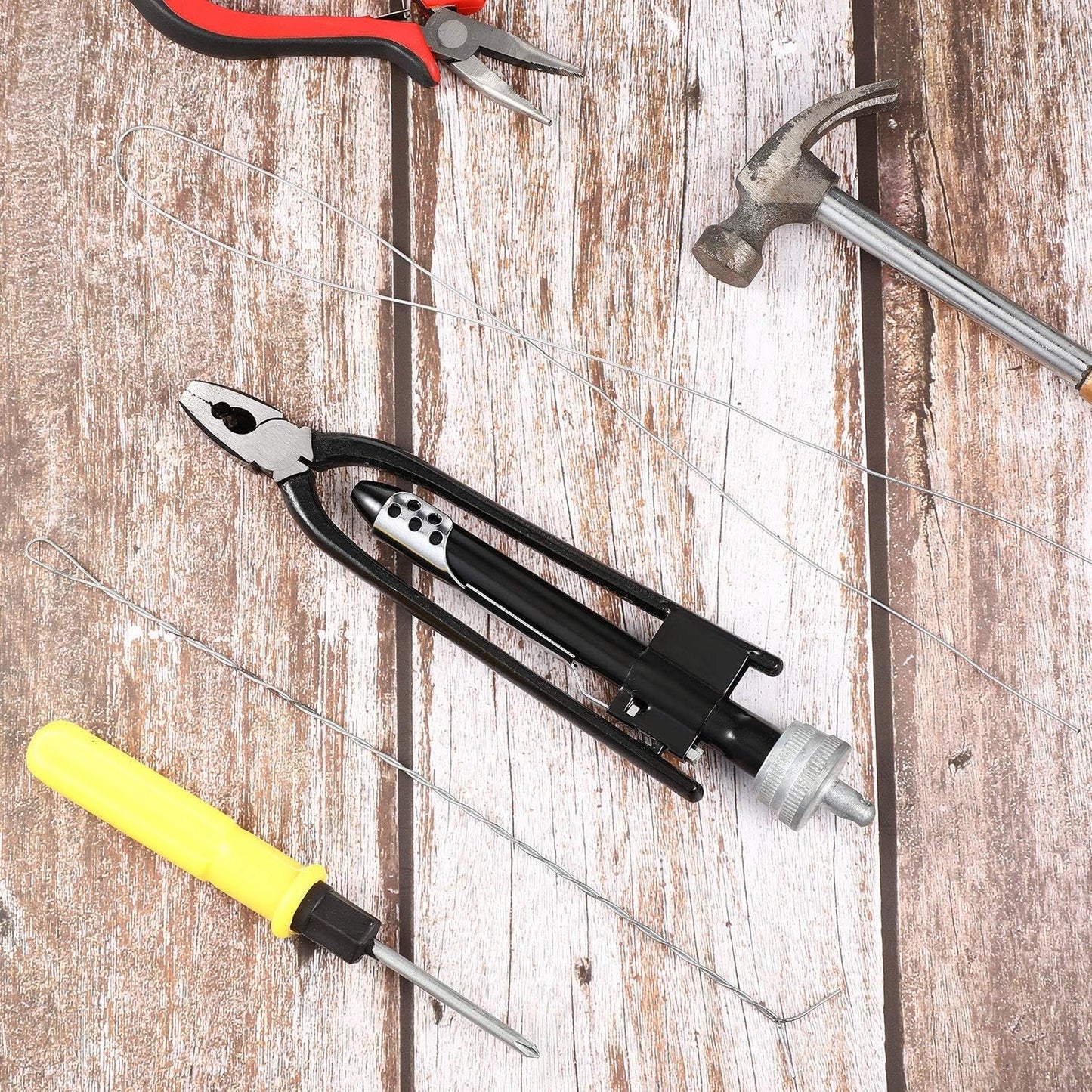 6 Inch Safety Wire Pliers, Wire Twisting Tool Lock Wire Pliers, Twister Tool for Aircraft Auto Industry