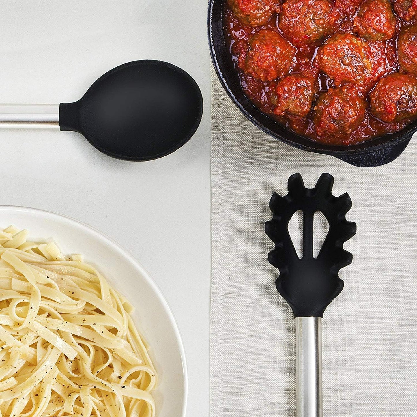 Kitchen Utensils Set - Silicone Kitchen Utensils - 33 Pieces Kitchen Gadgets and Spoons for Non-Stick Cookware - Silicone and Stainless Steel Spatula Set - Best Kitchen Utensils,