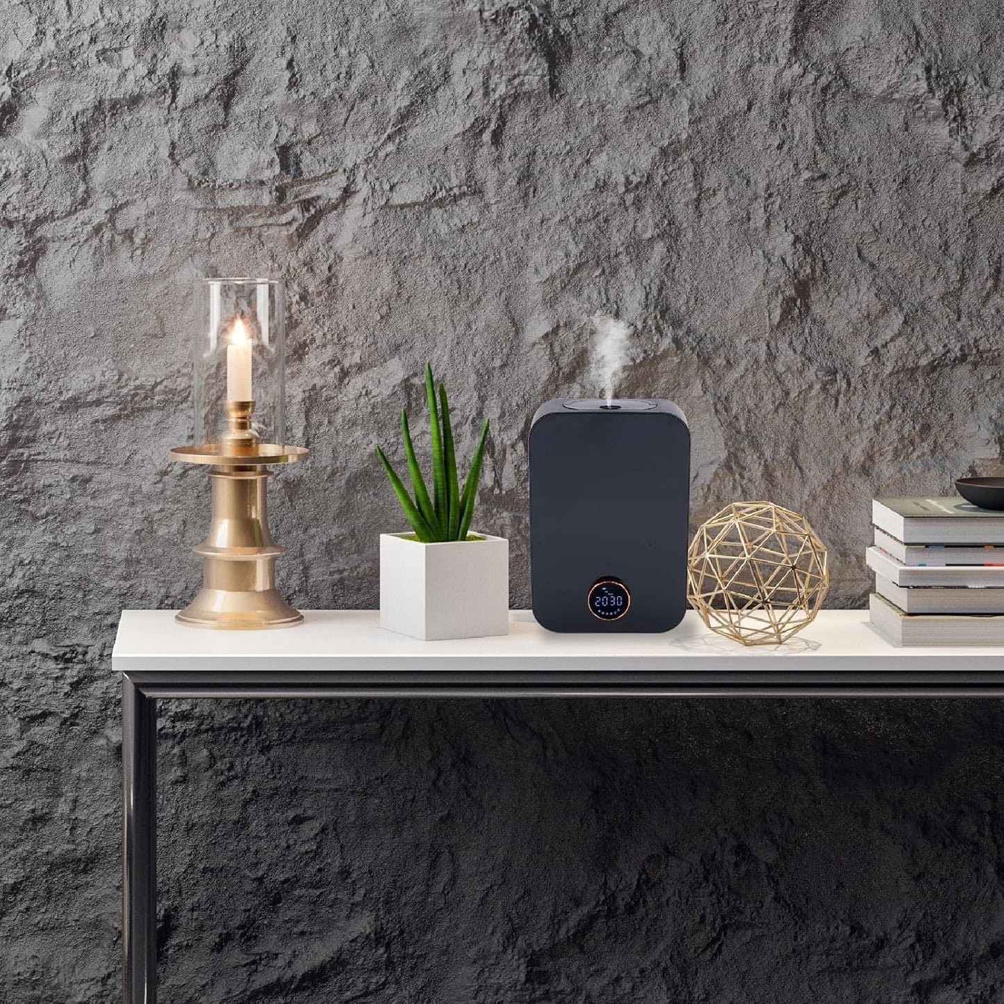 Waterless Oil Diffuser, Knob Key/Bluetooth Control, Aroma Machine for House,Hotel,Essential Oil Diffusers for Home, Air Fresheners for Large House
