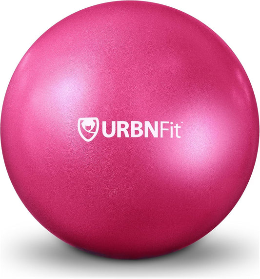URBNFit Mini Pilates Ball - Small Exercise Ball for Yoga, Pilates, Barre, Physical Therapy, Stretching and Core Fitness - Bender Ball Includes Workout Guide