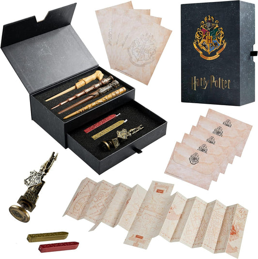 Harry Potter Stationery Set with Magic Pens, Envelopes, Writing Paper, Children and Adults, Letter Writing Set