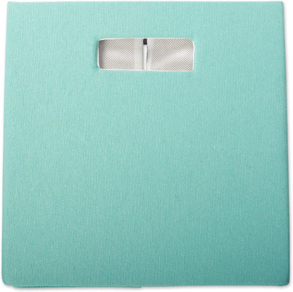 DII Hard Sided Collapsible Fabric Storage Container for Nursery, Offices, & Home Organization, (11x11x11)-Solid Aqua