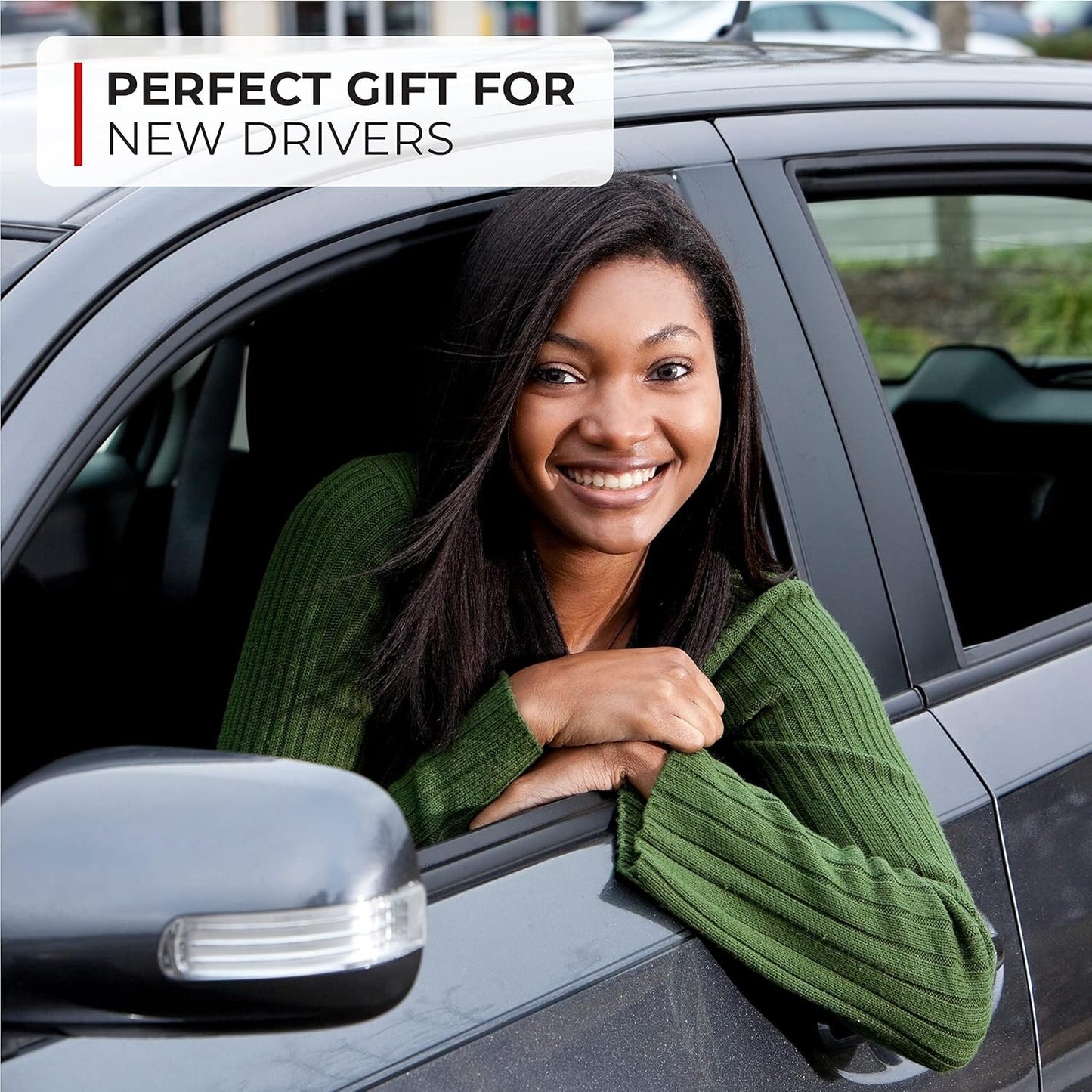 Thrive Roadside Emergency Car Kit - Automotive Safety Travel Tool Kit w/Vehicle Jumper Cables and Mini First Aid Kit - Truck, SUV & Car Essentials for Women and Men (Square Bag)