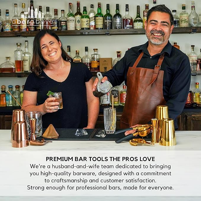 A Bar Above Black Handle Stainless Steel Channel Knife, Chef-Grade Citrus Garnish Tool, Zester and Fruit Peeler for Cocktails, Culinary Presentation, and Kitchen Use