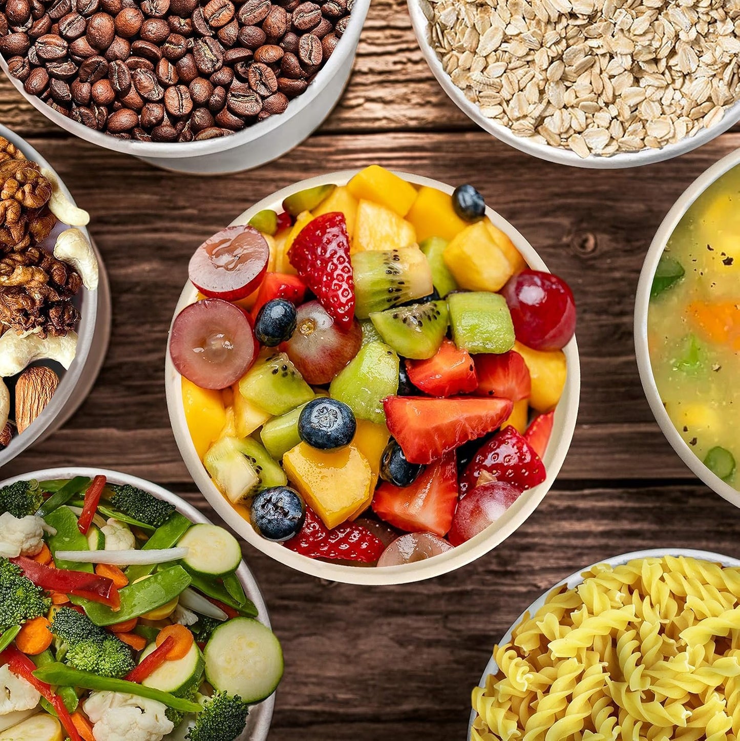 BALCI - Premium Ice Cream Container (2 Pack - 1 Quart Each) Perfect Freezer Storage Tubs with Lids for Ice Cream, Sorbet and Gelato! (Blue)