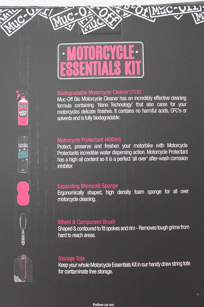 Muc-Off Motorcycle Essentials Cleaning Care Kit