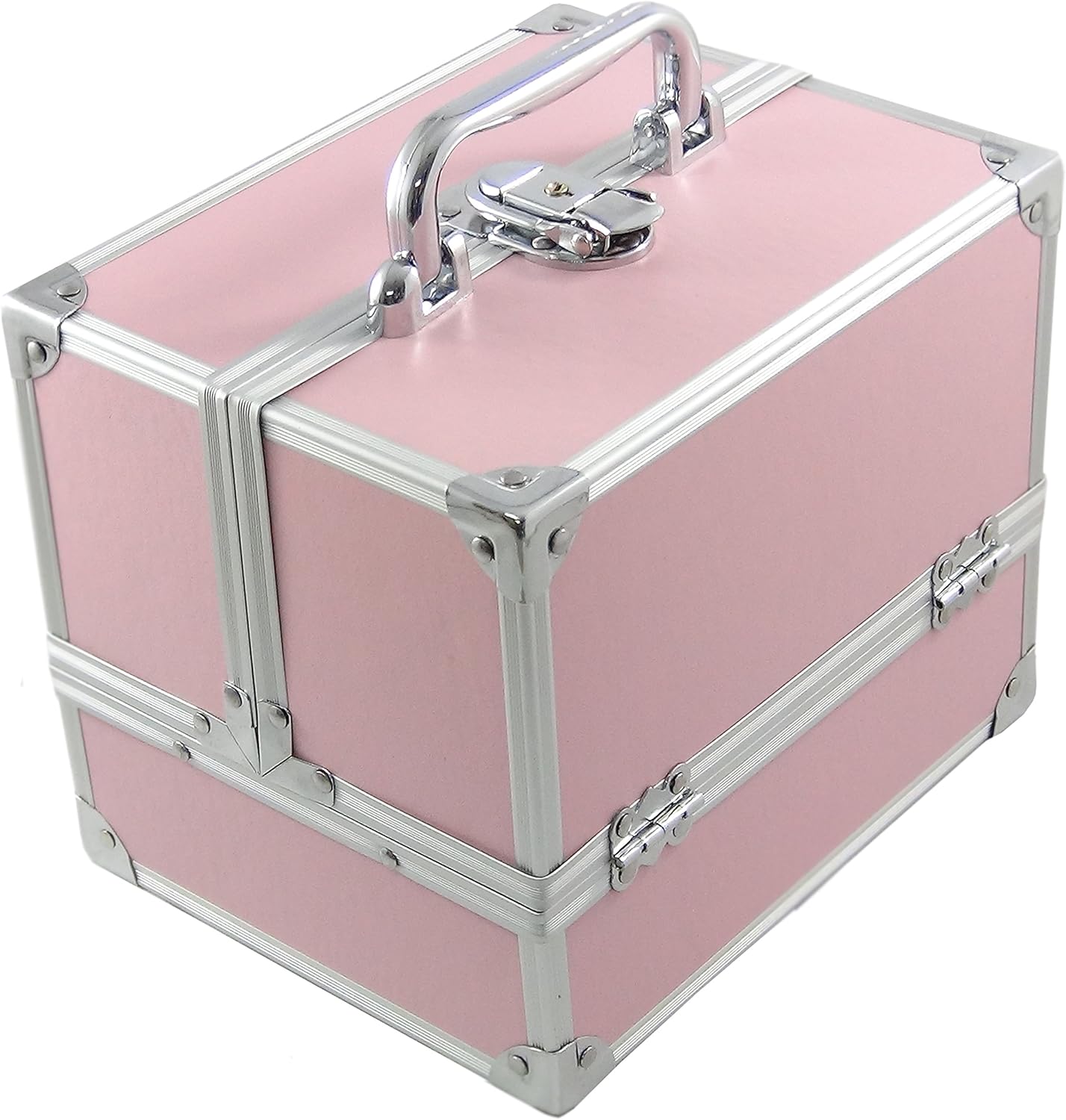 DynaSun BS35 Beauty Case Make Up Nail Art Jewellery Holder, Pink, pink, Travel Beauty Cases