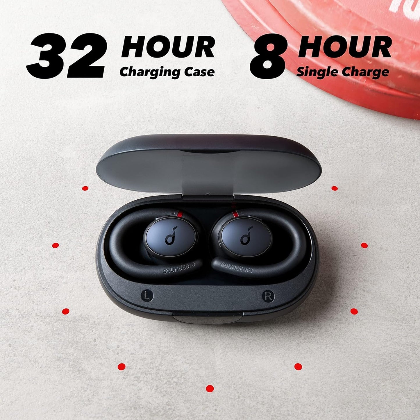 Soundcore by Anker, Soundcore Sport X10 True Wireless Bluetooth 5.2 Workout Headphones, Rotatable Ear Hooks, Deep Bass, IPX7 Waterproof, Sweatproof, 32H Play, Fast Charge, Sport Earbuds, Gym, Running