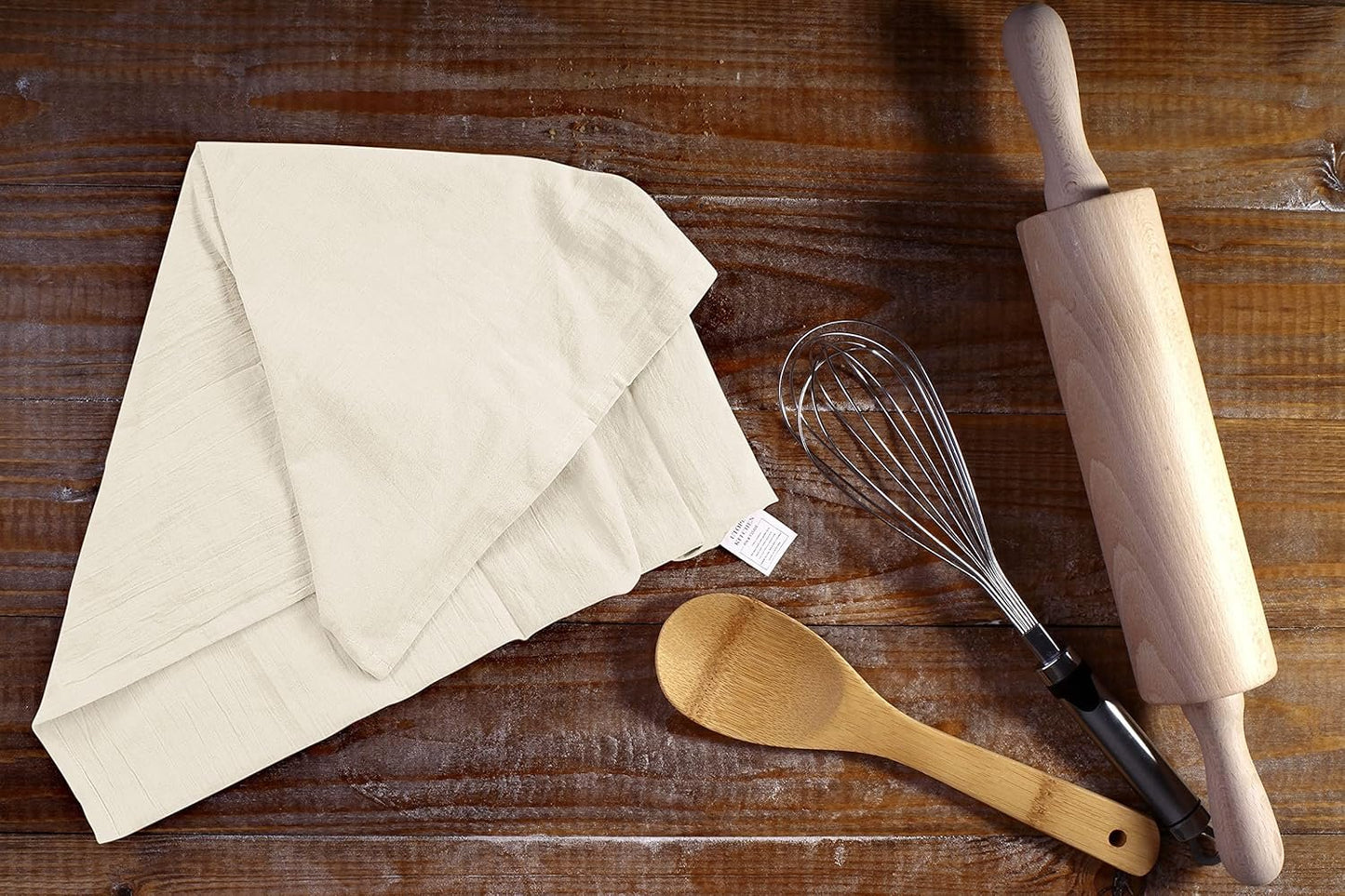 Utopia Kitchen Natural Flour Sack Towels [12 Pack - 28 x 28 Inch] 100% Cotton Tea Towels for Cleaning & Drying - Highly Absorbent Kitchen Dish Cloth