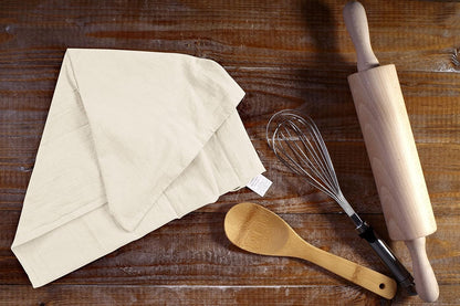 Utopia Kitchen Natural Flour Sack Towels [12 Pack - 28 x 28 Inch] 100% Cotton Tea Towels for Cleaning & Drying - Highly Absorbent Kitchen Dish Cloth