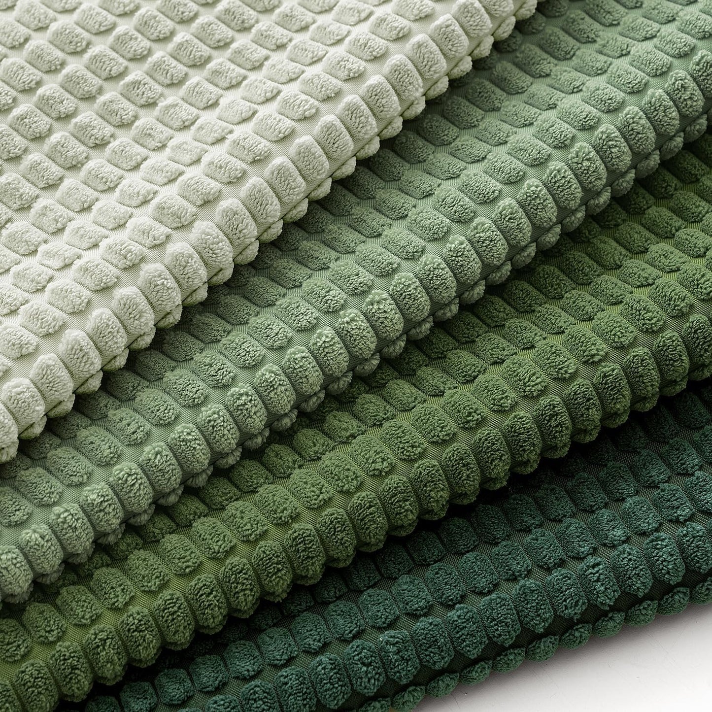 MIULEE Forest Green Decorative Pillow Covers 18x18 Inch Set of 4 Boho Western Farmhouse Throw Pillows Corduroy Couch Pillowcases Industrial Home Decor for Sofa Cushion Living Room Bed