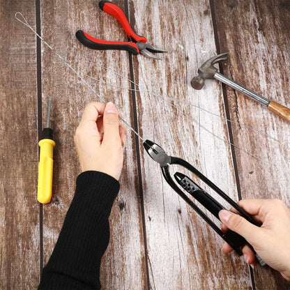 9 Inch Safety Wire Twisting Pliers, Aircraft Wire Twisting Tool with 10 Meters 0.5 mm, Automatic Metal Lock Twister for Aircraft Auto Industry
