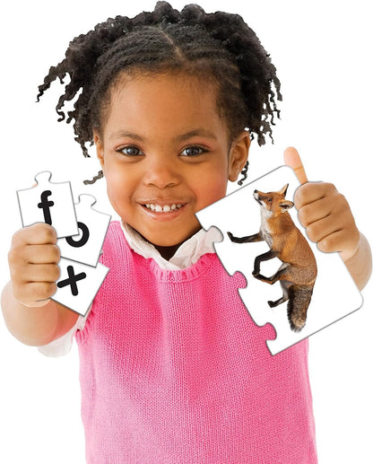 The Learning Journey Match It! Letters - 20-Piece Self-Correcting Spelling Puzzle for Kids | Early Reading & Phonics Learning Game | 3-Letter Words | Educational Toy for Ages 4+