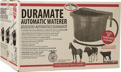 Little Giant® Automatic Animal Waterer | Float Controlled Automatic Waterer for Livestock | Heavy Duty and Durable | Made in USA | 4 Gallon | Blue