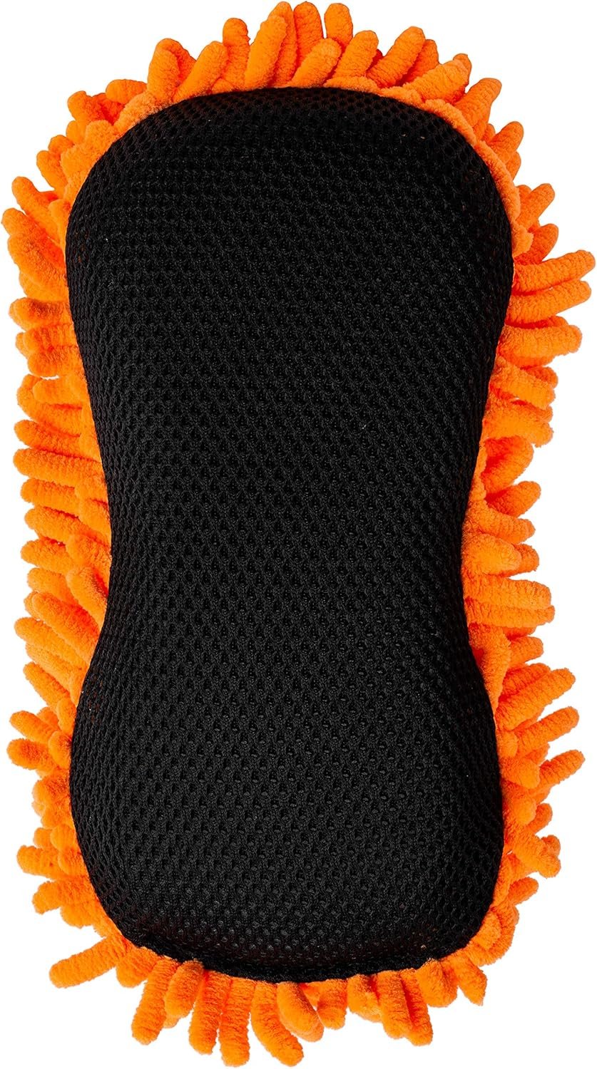 SCRUBIT Microfiber Car Wash Sponge Non-Scratch Microfibers for Cleaner Cars, Great for Everyday Cleaning - Automobile Cleaning Sponges Essential Part of Any Car Wash Kit (1 Pack)