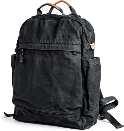 Gootium Canvas Backpack - Vintage Style Cloth Bag Men's Casual Daypack Laptop Outdoor Travel Rucksack
