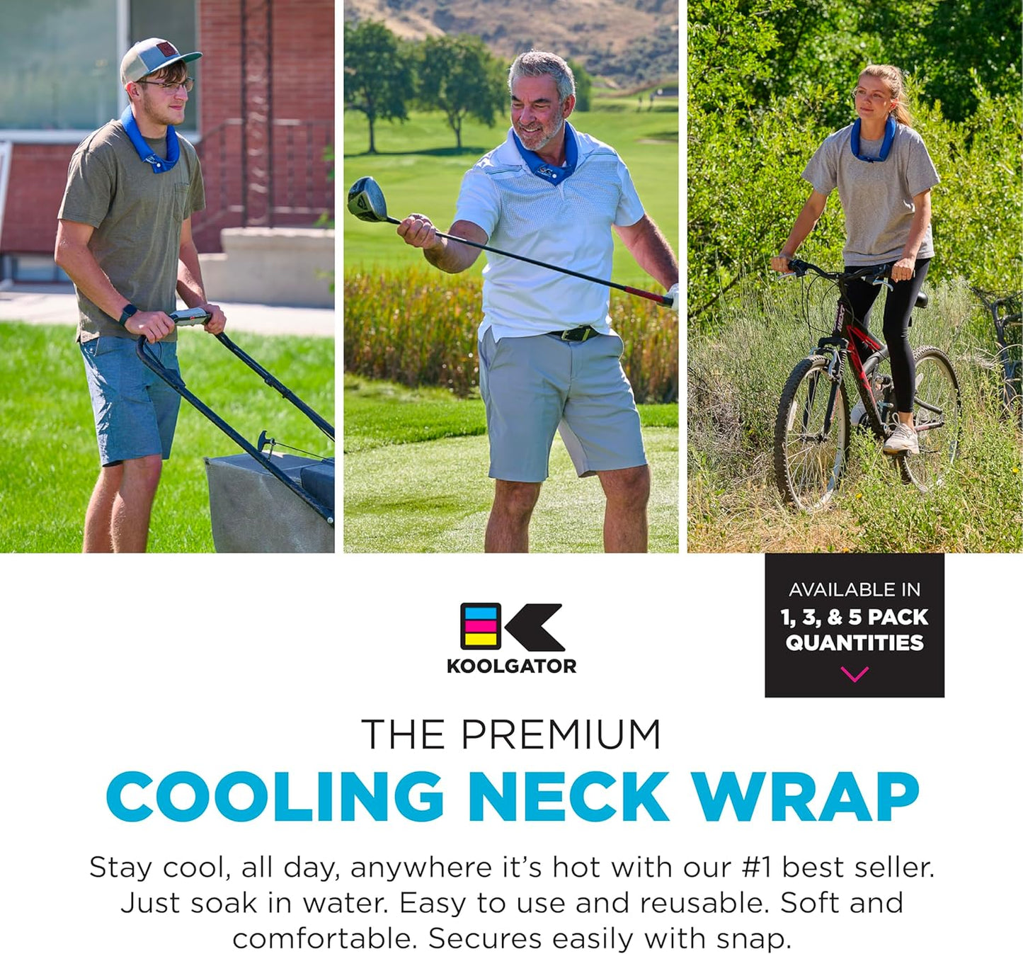 KOOLGATOR Cooling Neck Wrap - USA Design