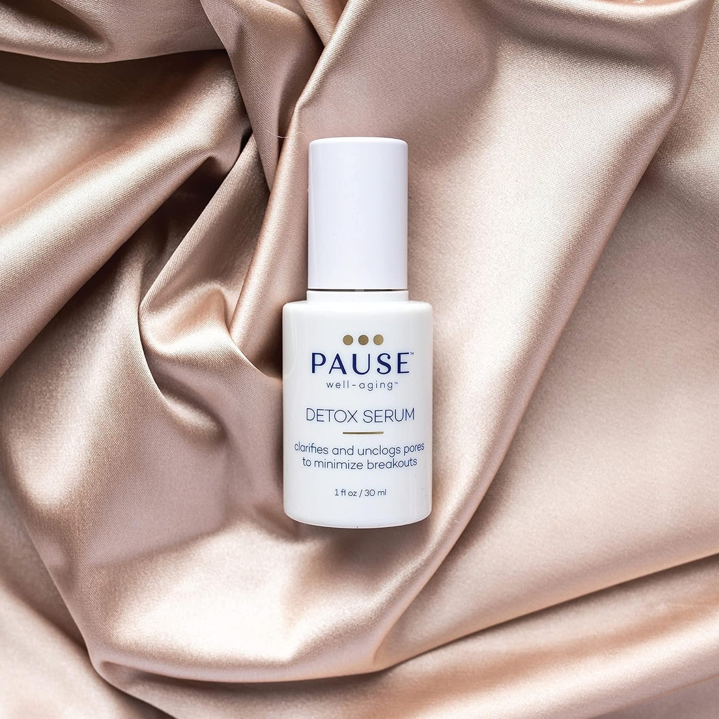 Pause Well Aging Detox Serum - Skin Care For Menopausal Women - Clarifies and Unclogs Pores - Skin Firming Serum That Lifts and Brightens - Balancing Serum For Fine Lines and Wrinkles - 1 fl oz