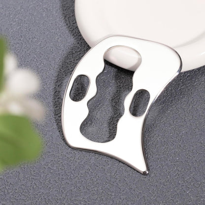 NCCYOOT Gua sha Tool Stainless Steel gua sha-Set 4pcs -iastm Tool Gussha Massage Tool Muscle Scraping Tool for Soft Tissue Therapy and Reduce Arms,Back, Legs, Shoulder Muscle Pain(XGshan)