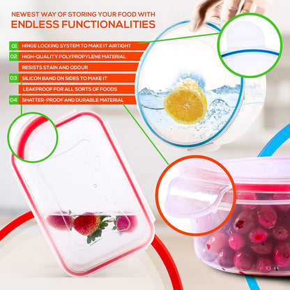 28 PCs Large Food Storage Containers with Airtight Lids- Fridge Pantry Organiser For Home, kitchen storage &Organisation. Meal Prep Containers Set-BPA Free Plastic & Microwave Safe Bento Lunch Box