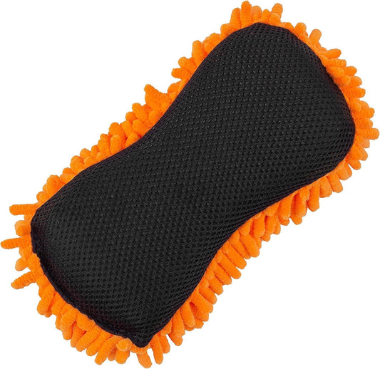 SCRUBIT Microfiber Car Wash Sponge Non-Scratch Microfibers for Cleaner Cars, Great for Everyday Cleaning - Automobile Cleaning Sponges Essential Part of Any Car Wash Kit (1 Pack)