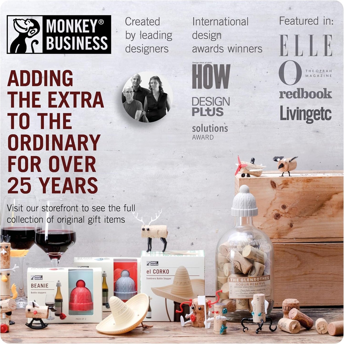 Monkey Business Silicone Wine Stoppers, Funny Cowboy Hat Stoppers, Seal Bottle and Keep Wine Fresh, Cute Wine Accessories, Kitchen Gadgets Pack