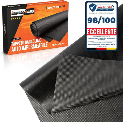 Upgrade4cars Waterproof Car Boot Mat 120 x 100 cm | Universal Bonnet Mat | Non-Slip Rubber Cover for Trunk | Car Accessories Interior